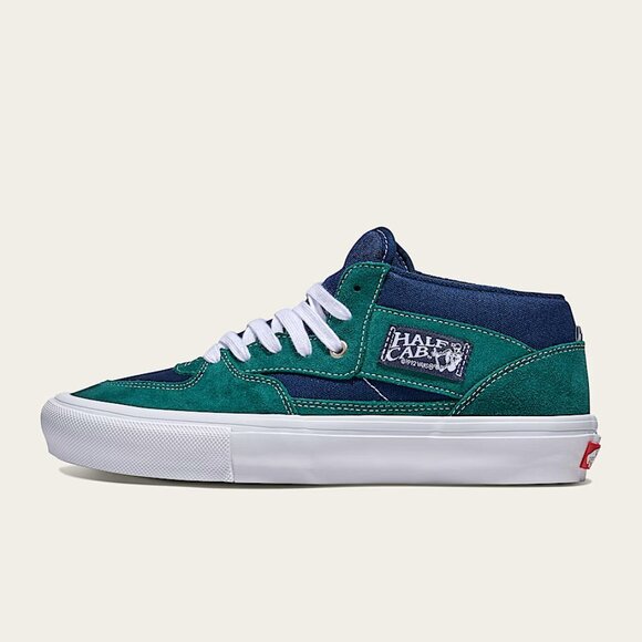 VANS SKATE HALF CAB SHOE Tartan Blue / Green VN0A2Z34BLG MENS SIZE 10 NEW - Picture 10 of 13